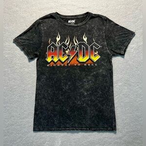 AC/DC Highway to Hell 1979 Tour T-Shirt Men’s Small Black Rock Band Tee